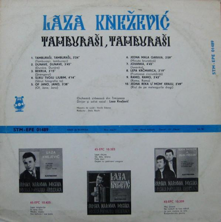 Laza Cnejevici - Tamburaši, Tamburaši, (Disc Vinil) [1]