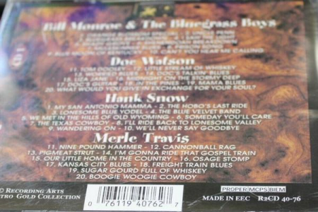 Legends Of Bluegrass , (CD) [1]