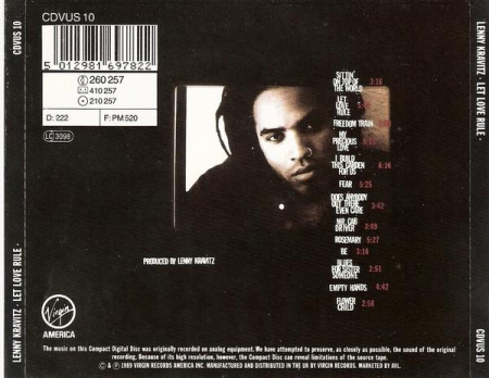 Lenny Kravitz - Let Love Rule (CD) [1]