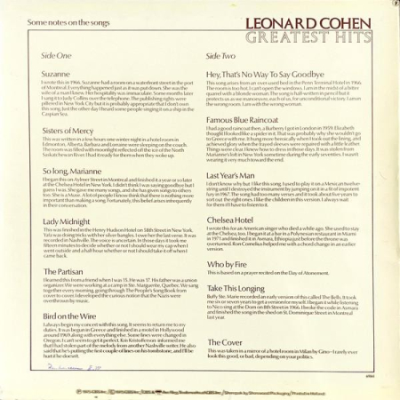 Leonard Cohen - Greatest Hits [1]