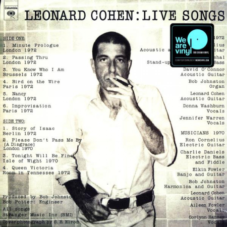 Pop - Leonard Cohen - Live Songs