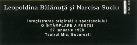 Leopoldina Bălănuță - O Întâmplare A Ființei (Casetă Audio) [1]