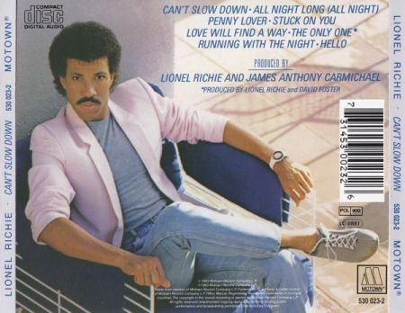 Lionel Richie - Can't Slow Down (CD) [1]