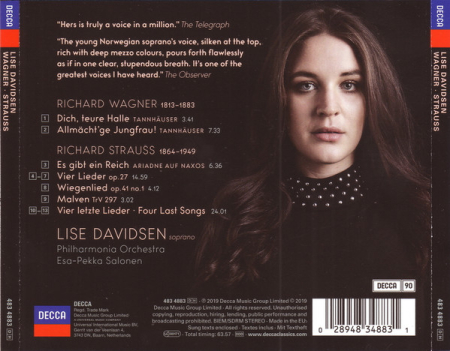 Lise Davidsen, Philharmonia Orchestra ∙ Esa-Pekka Salonen – Wagner ∙ Strauss (CD) [1]