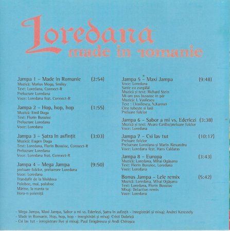Loredana Groza - Made In Romanie , (CD) [1]