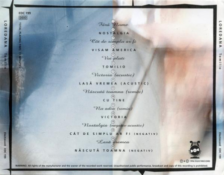 Loredana Groza - Tomilio, (CD) [1]
