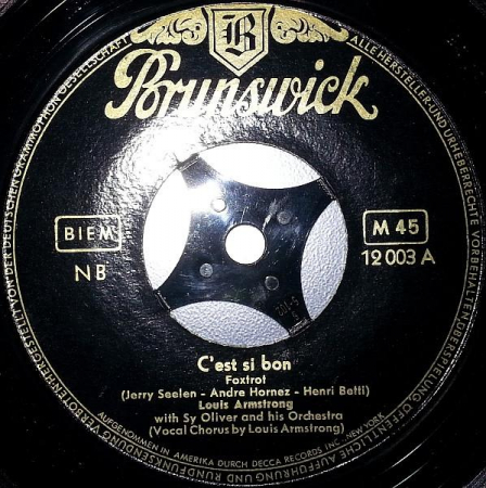 Louis Armstrong - C'est Si Bon / Blueberry Hill (7 Inch), (Disc Vinil) [0]