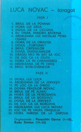 Luca Novac - Taragot (Caseta Audio) [1]