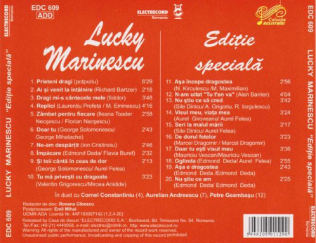 Lucky Marinescu - Ediție Specială, (CD) [1]