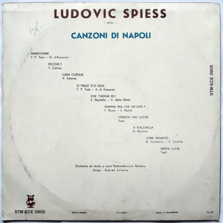 Ludovic Spiess - Canzoni Di Napoli [1]