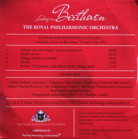 Ludwig van Beethoven - Colecțiile Cotidianul. Simfonica 1, (CD) [1]
