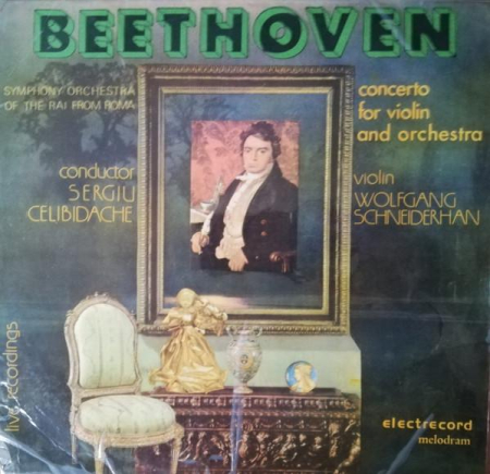 Muzică Clasică - Ludwig van Beethoven - Concerto For Violin And Orchestra = Concert Pentru Vioara Și Orchestra In Re Major Op. 61 (Disc Vinil)
