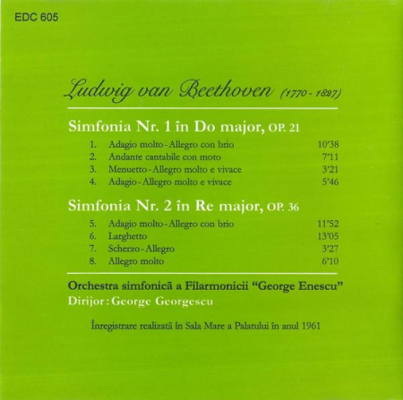 Ludwig van Beethoven - Integrala Simfoniilor Beethoven CD 1, (CD) [1]