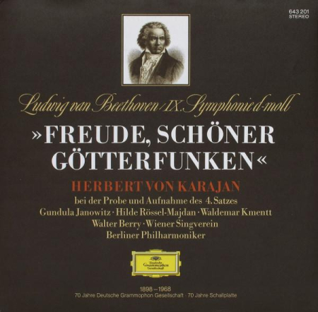 Discuri vinil - Ludwig van Beethoven - IX. Symphonie D-Moll »Freude, Schöner Götterfunken« (Herbert Von Karajan Bei Der Probe Und Aufnahme Des 4. Satzes)