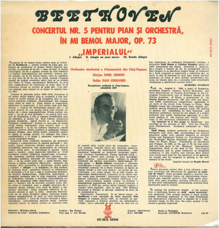 Ludwig van Beethoven - Piano Concerto No.5, (Disc Vinil) [1]