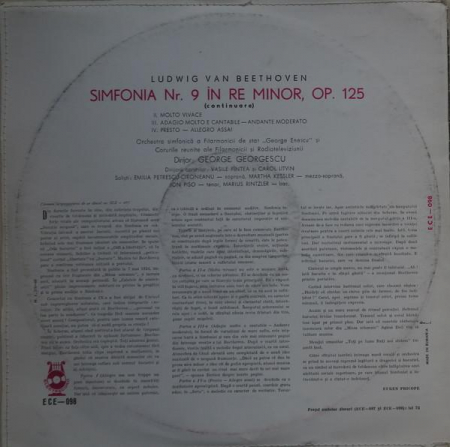 Ludwig van Beethoven - Simfonia Nr. 9 În Re Minor, (Disc Vinil) [1]