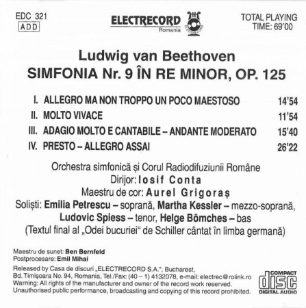 Ludwig van Beethoven - Simfonia Nr. 9 În Re Minor, Op. 125, (CD) [1]