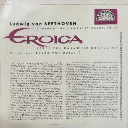 Ludwig van Beethoven - Symfonie Č. 3 Es-Dur "Eroica" Op. 55 (Disc Vinil) [1]
