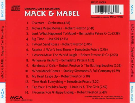 Mack & Mabel (Original Cast Recording) (CD) [1]