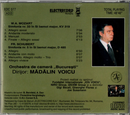 Madalin Voicu - Mozart/Schubert (CD) [1]