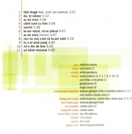 Mădălina Manole - Dulce De Tot, (CD) [1]