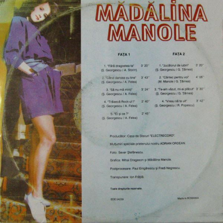 Mădălina Manole - Ei Și Ce ?, (Disc Vinil) [1]