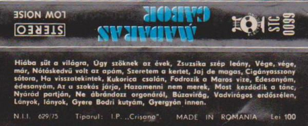 Madaras Gábor - Nótáskedvü Volt Az Apám (Tatăl Meu A Iubit Muzica), (Casetă Audio) [1]