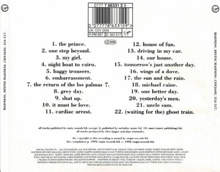 Madness - Divine Madness (CD) [1]