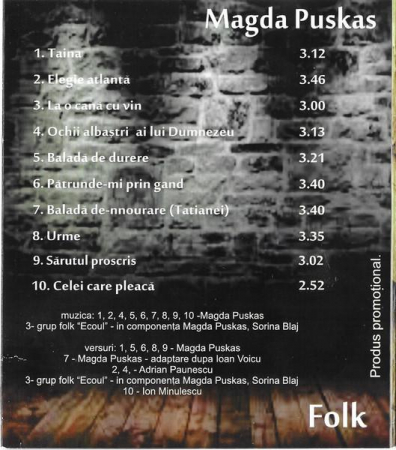 Magda Pușkaș - Folk, (CD) [1]