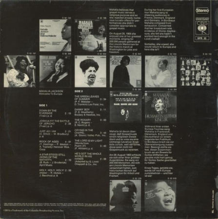 Mahalia Jackson - Welcome To Europe [1]