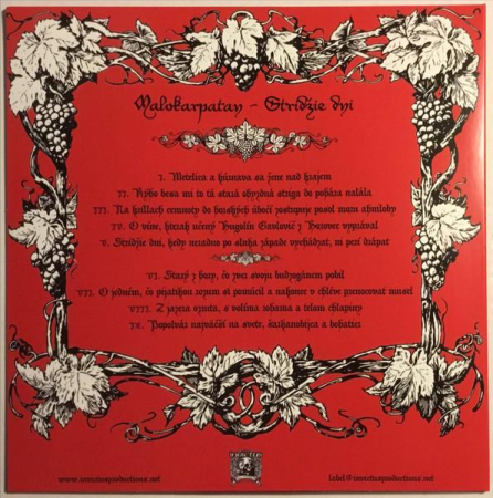 Malokarpatan - Stridžie Dni (Disc Vinil) [1]