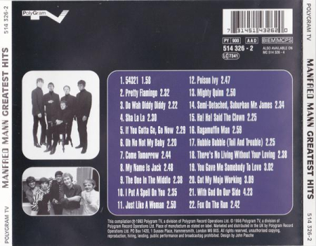 Manfred Mann - Greatest Hits (CD) [1]