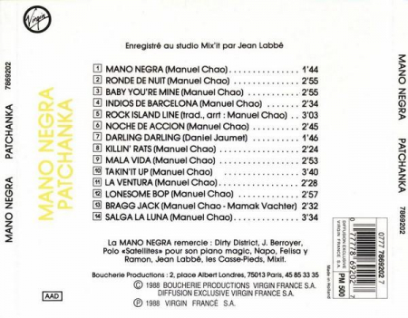 Mano Negra - Patchanka, (CD) [1]
