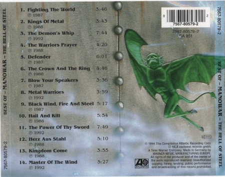 Manowar - Best Of Manowar - The Hell Of Steel (CD) [1]