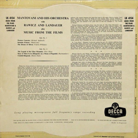 Mantovani And His Orchestra - Play Music From The Films [1]