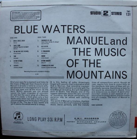 Manuel And His Music Of The Mountains - Blue Waters (Disc Vinil) [1]