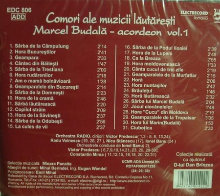 Marcel Budală - Acordeon Vol.1, (CD) [1]