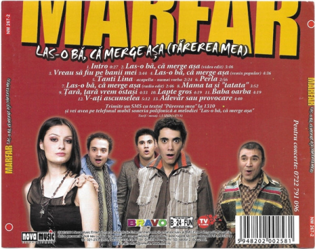 Marfar - Las-o Bă, Că Merge Așa (Părerea Mea) , (CD) [1]