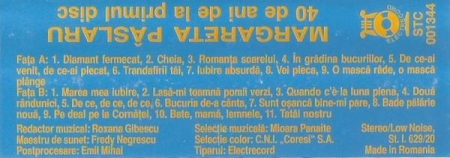 Margareta Pâslaru - 40 De Ani De La Primul Disc , (Casetă Audio) [1]
