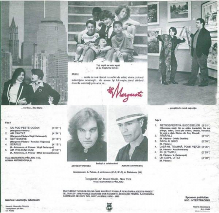 Margareta Pâslaru - Un Pod Peste Ocean..., (Disc Vinil) [1]