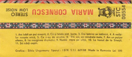 Maria Cornescu - Am Un Puișor Oltean (Caseta Audio) [1]