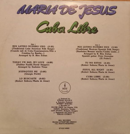 Maria De Jesus - Cuba Libre, (Disc Vinil) [1]
