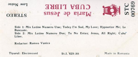 Maria De Jesus - Cuba Libre , (Casetă Audio) [1]