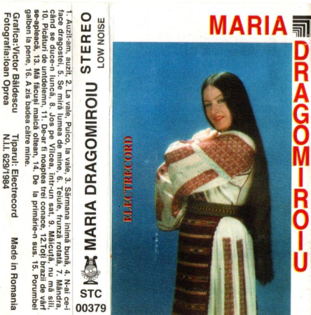Muzică Populară/Lăutarească - Maria Dragomiroiu – Maria Dragomiroiu (CASETA)