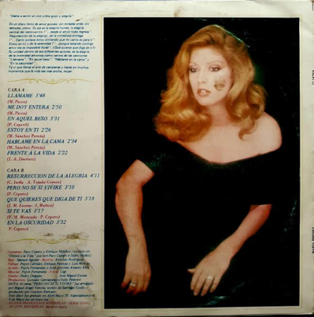 María Jiménez - Resurrección De La Alegría (Disc Vinil) [1]