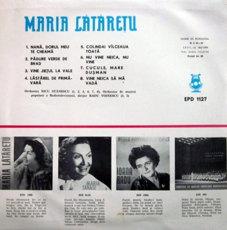 Maria Lătărețu - Maria Lătărețu (Disc Vinil) [1]