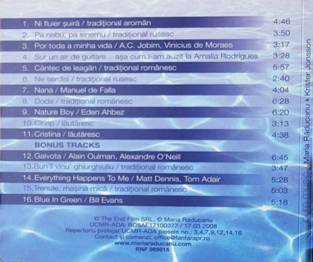 Maria Răducanu - Pure Music (CD) [1]