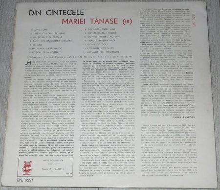 Maria Tănase - Din Cîntecele Mariei Tănase (III) [1]