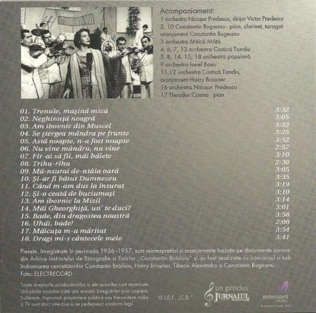 Maria Tănase - Partea A II-A, (CD) [1]
