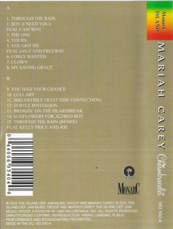 Mariah Carey – Charmbracelet (Caseta Audio) [1]